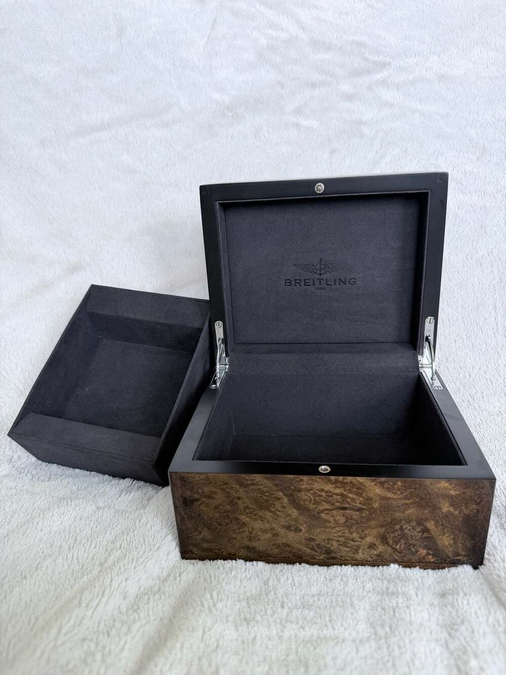 Breitling Luxury Wooden Watch Display Storage Box